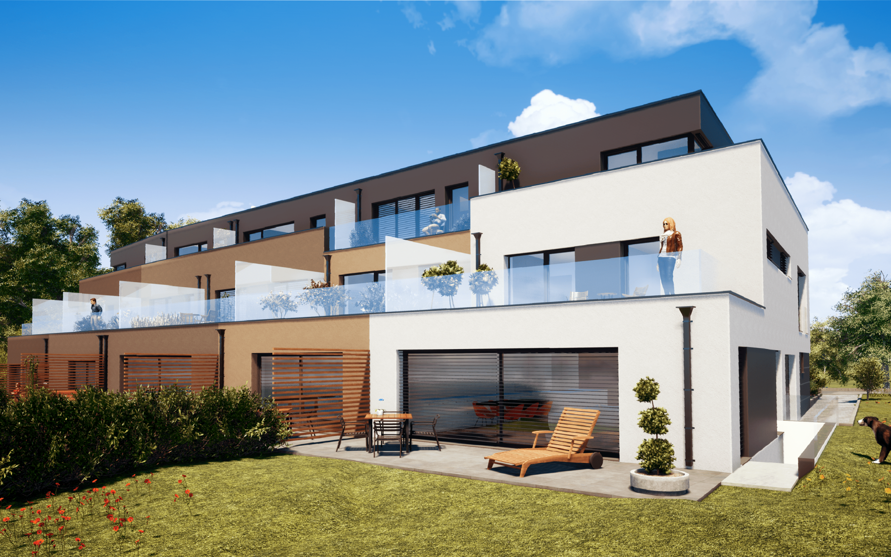 Maisons neuves à Luxembourg-Cessange