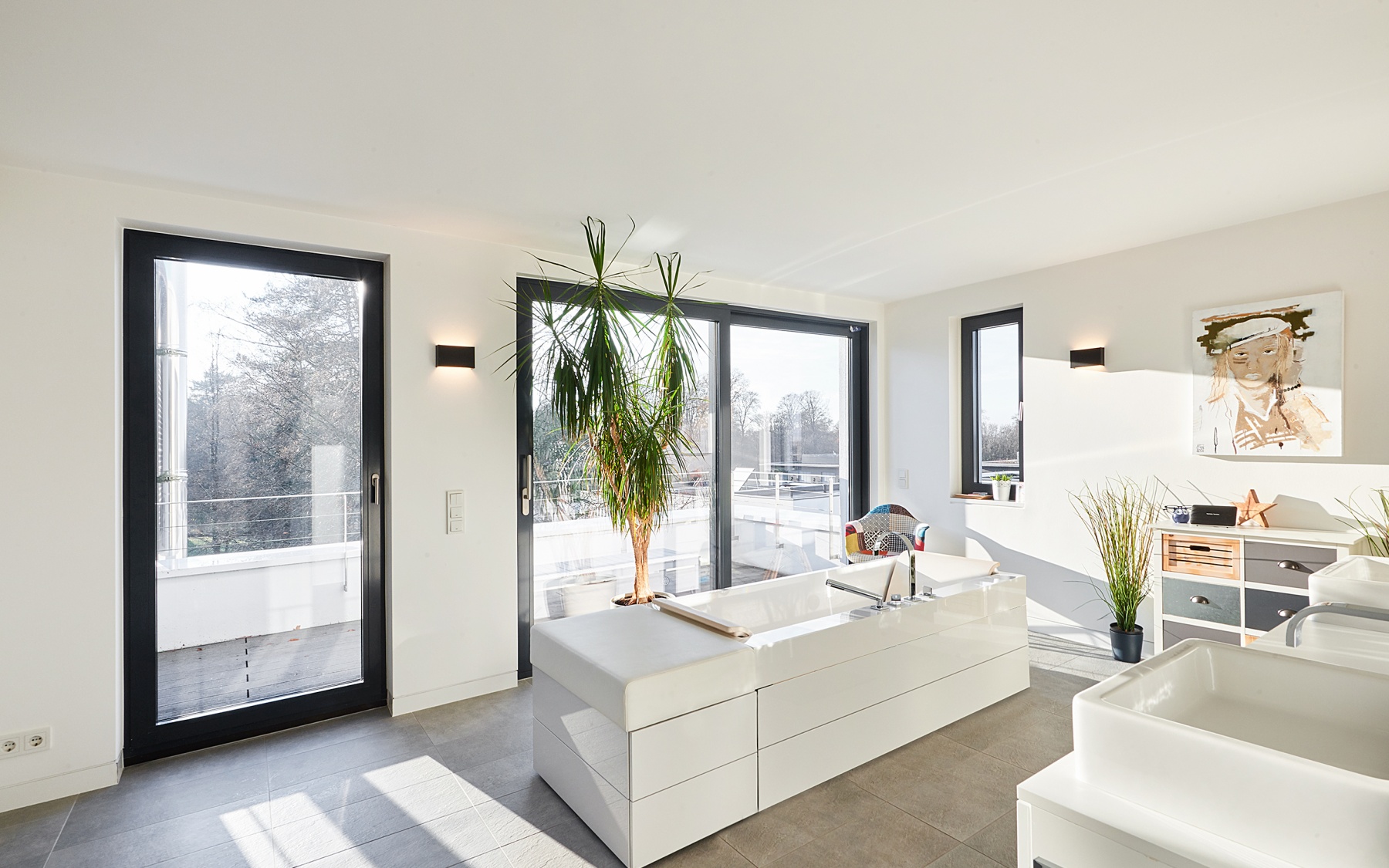 Furnished architect house in Bridel